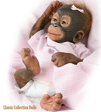 Orangutan Baby Doll Little Umi by Ashton Drake